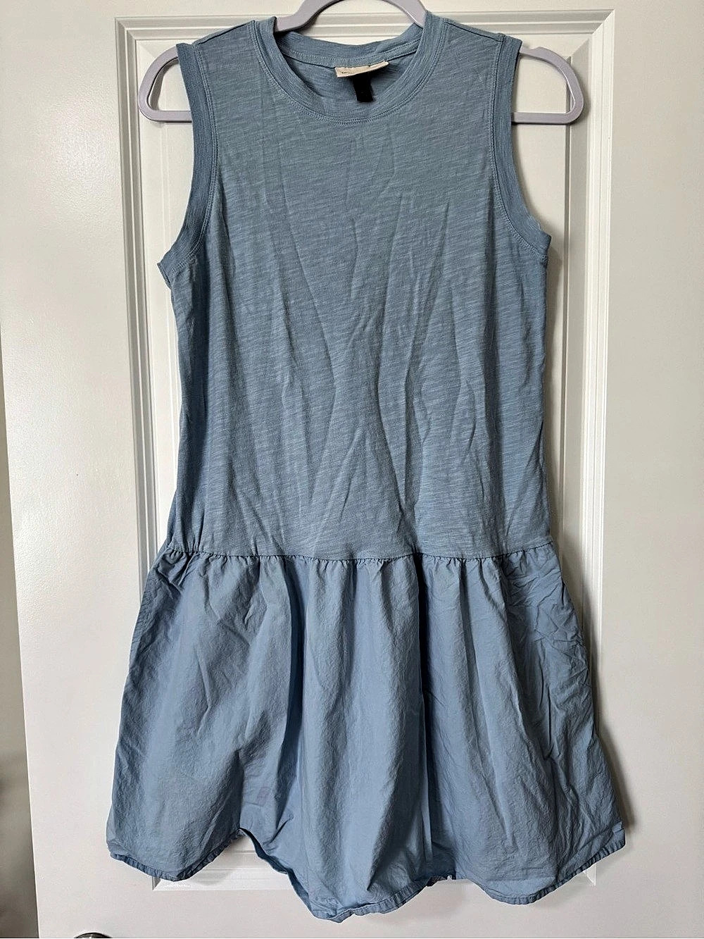 Universal Thread Sleeveless Drop Waist Mini Dress Blue XS